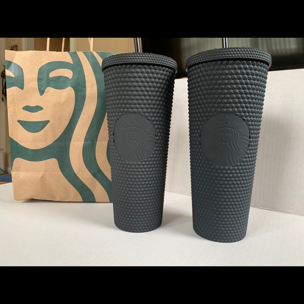 Starbucks Black Matte Studded Tumblr